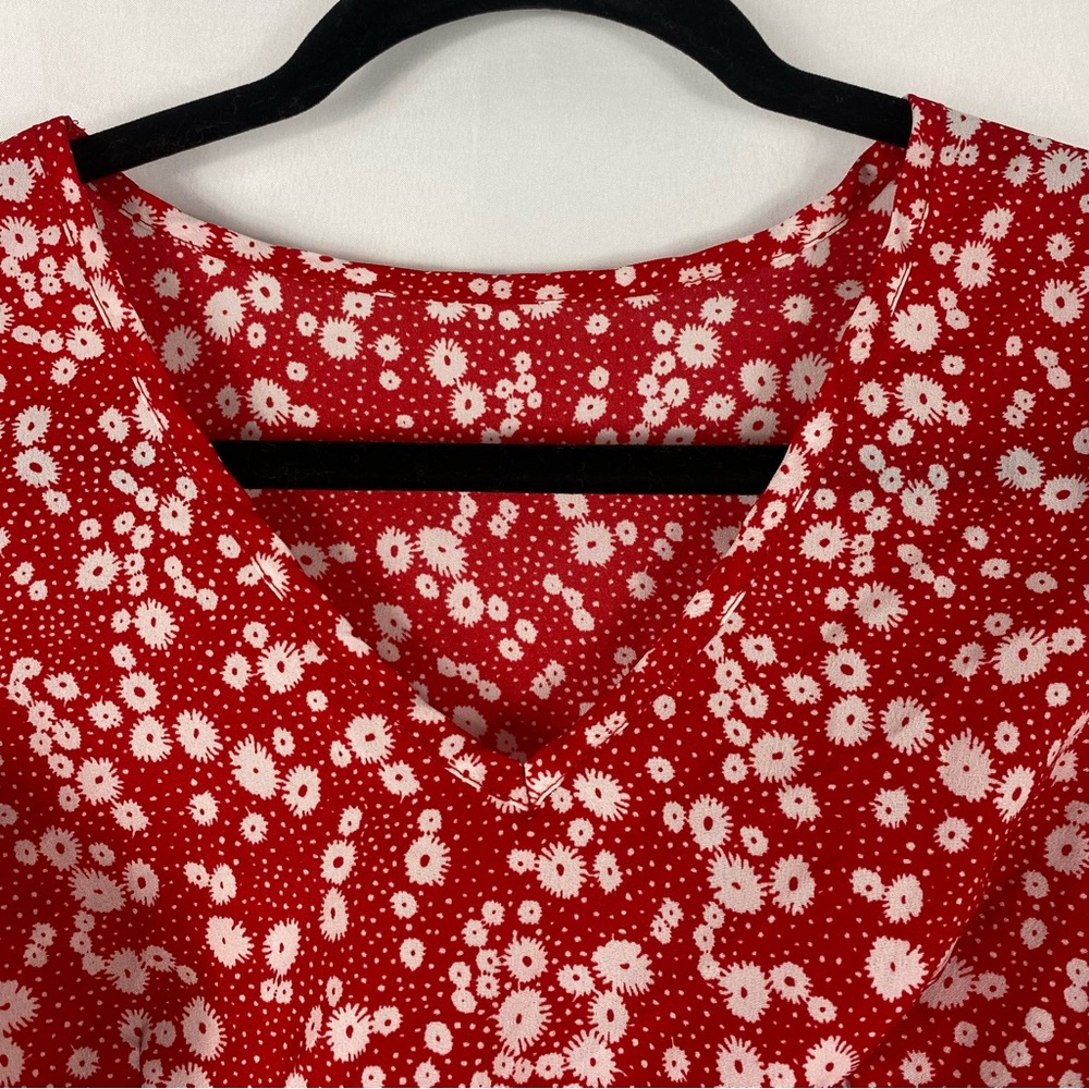 Womens Mini Ruffle Dress Size L - Picture 3 of 9